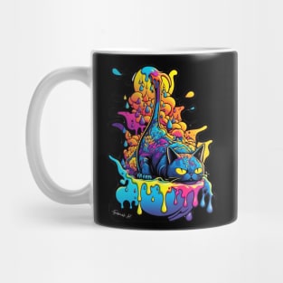 Colorful melting Cat design #2 Mug